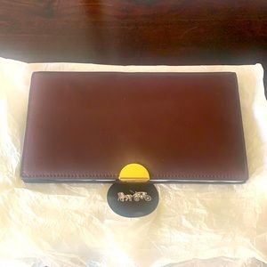 Coach full size wallet in Burgundy NEW